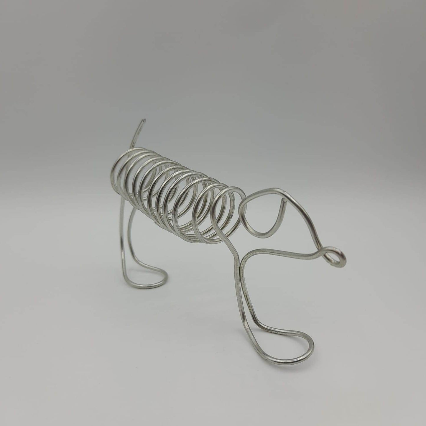 Handmade Wire Dog Sculptures