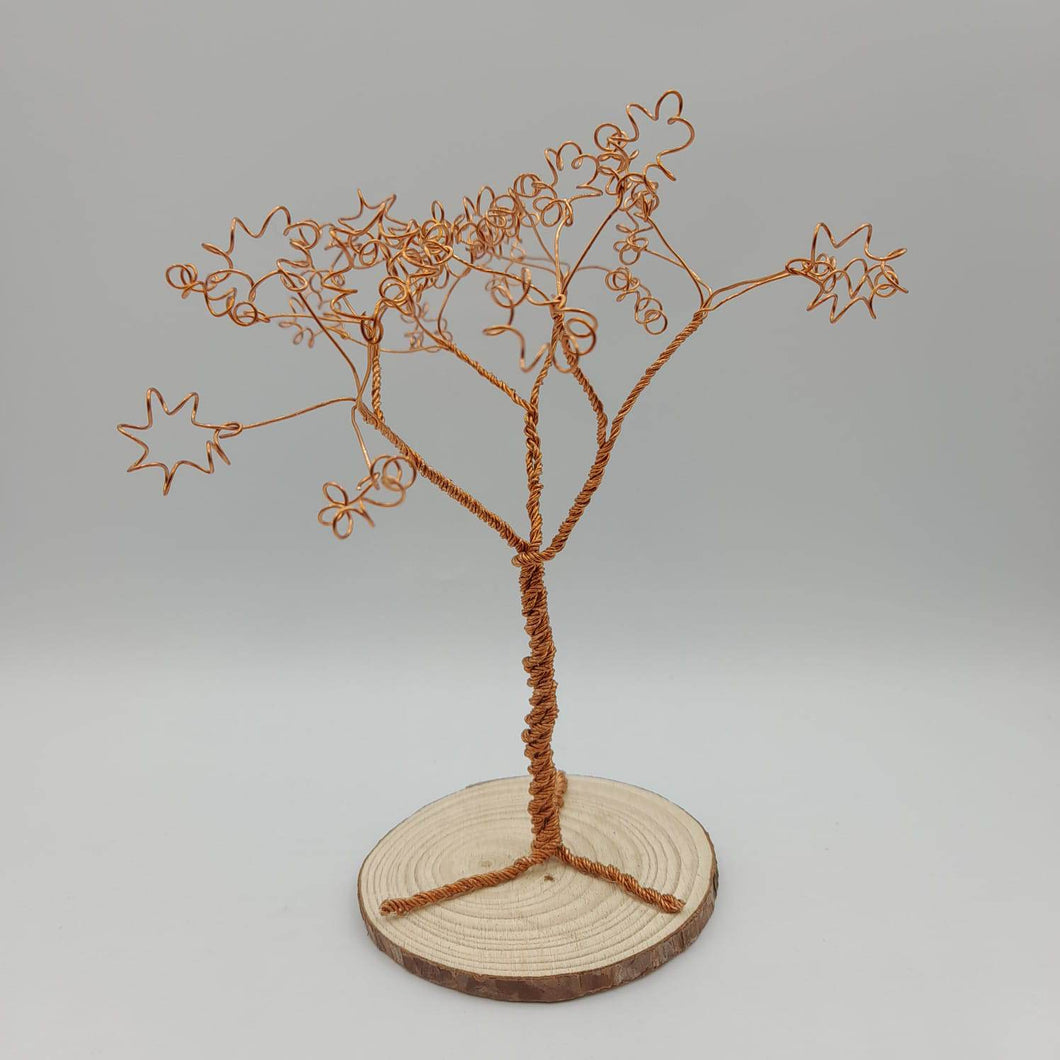 Handmade Wire Tree Sculptures