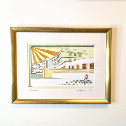 Framed illustrated Prints of Morecambe