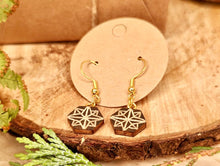 Load image into Gallery viewer, &quot;Hand Engraved Wooden Earrings&quot;
