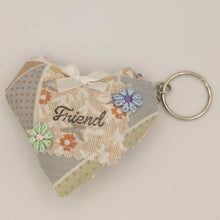 Load image into Gallery viewer, &quot;Textile Heart Family Member &quot; Keyring
