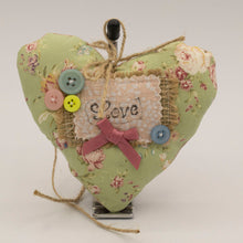 Load image into Gallery viewer, &quot;Rustic Love&quot; Textile art hanging decoration.
