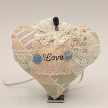 Load image into Gallery viewer, &quot;Rustic Love&quot; Textile art hanging decoration.
