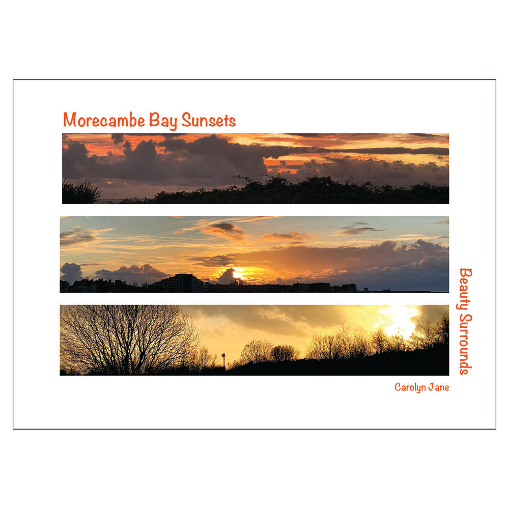 "Morecambe Bay Sunset" postcard